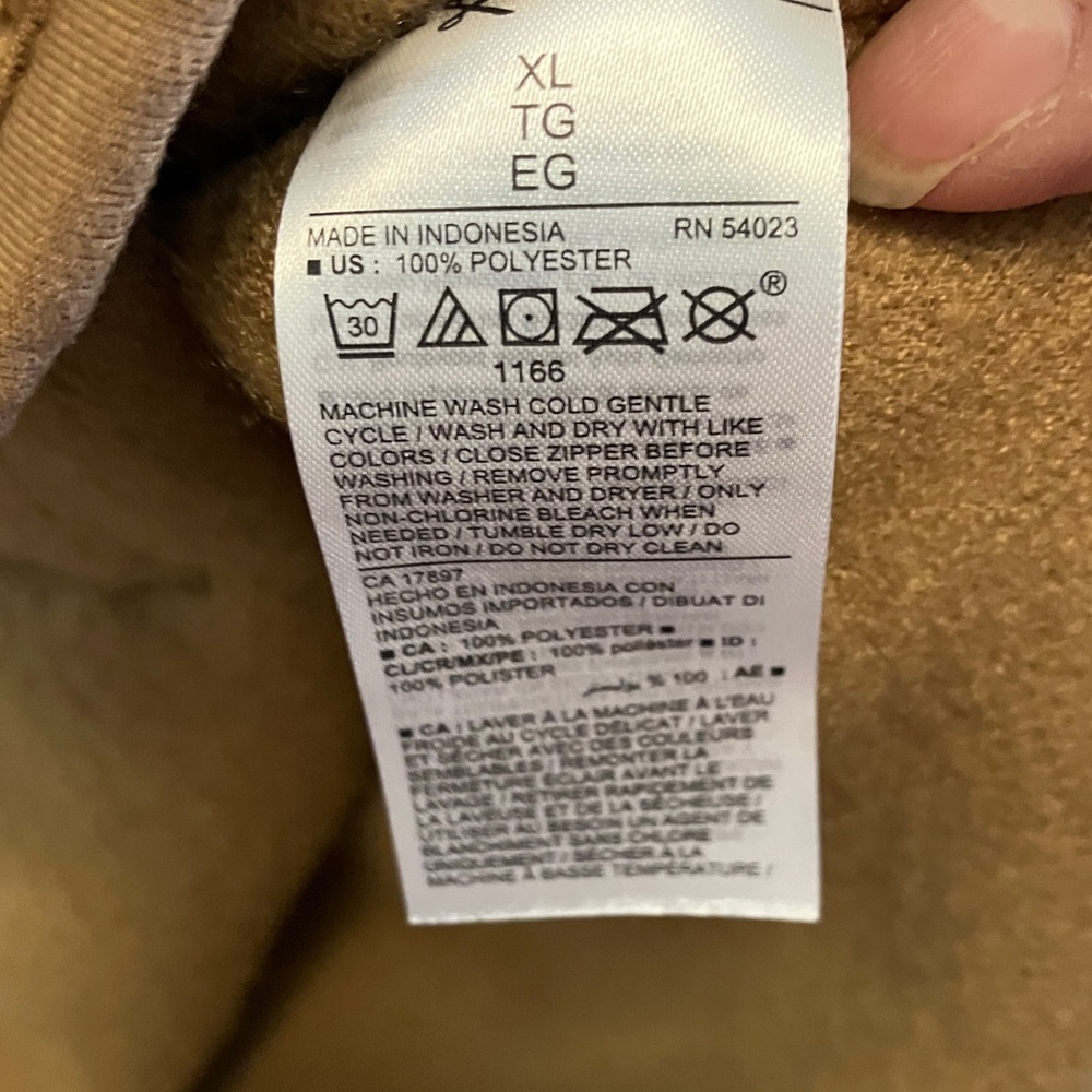 Old Navy Brown Sherpa Pullover - Picture 3 of 5